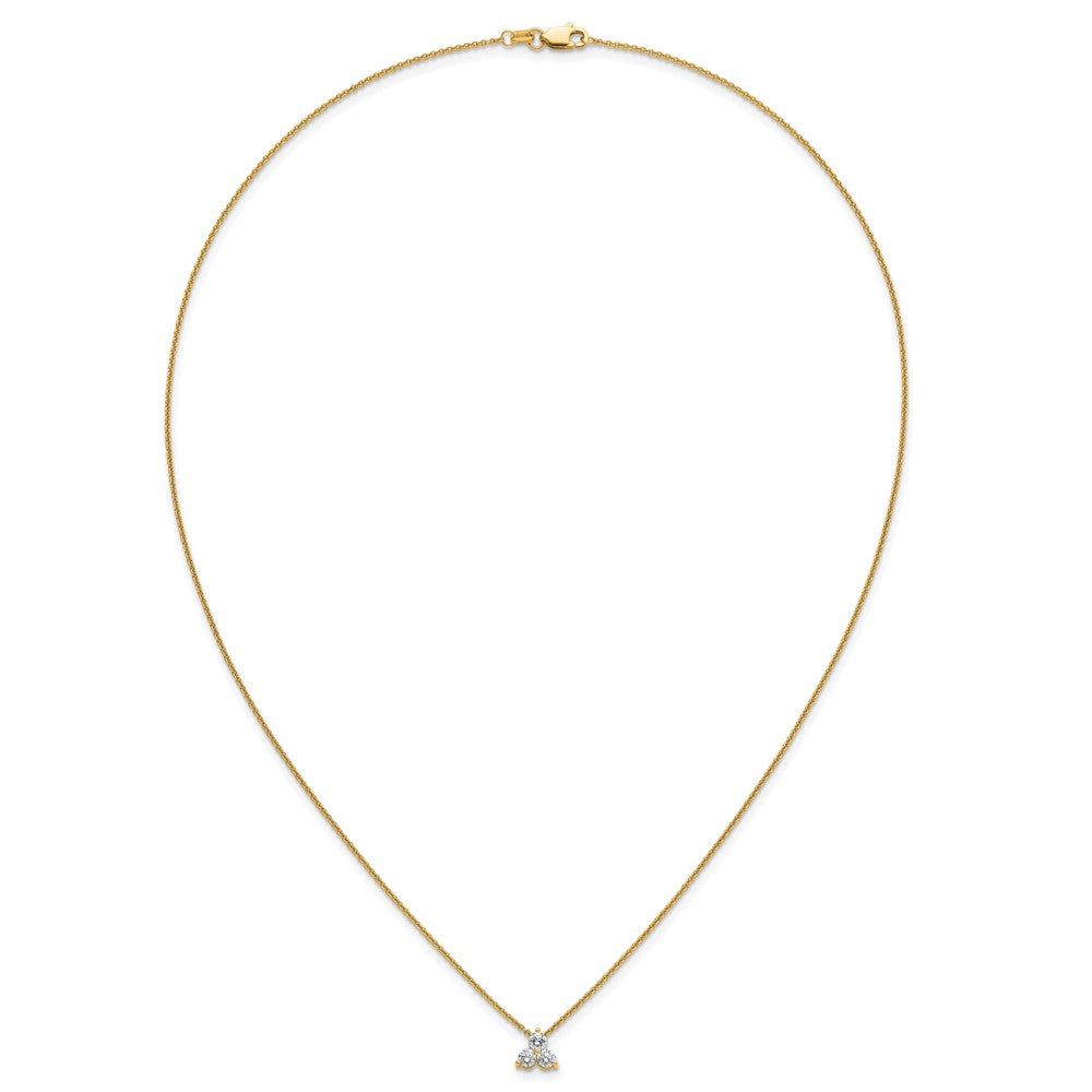True Origin Lab Grown Diamond VS+ F+ 18 in Complete Cluster Necklace