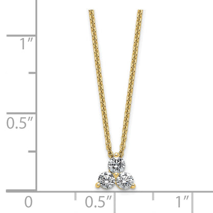 True Origin Lab Grown Diamond VS+ F+ 18 in Complete Cluster Necklace