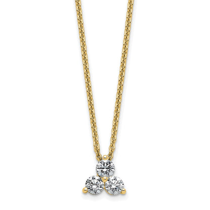 True Origin Lab Grown Diamond VS+ F+ 18 in Complete Cluster Necklace