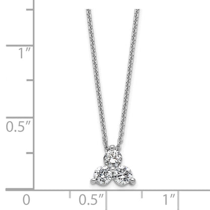 True Origin Lab Grown Diamond VS+ F+ 18 in Complete Cluster Necklace