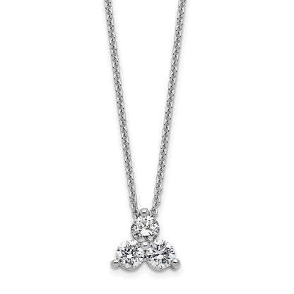 True Origin Lab Grown Diamond VS+ F+ 18 in Complete Cluster Necklace