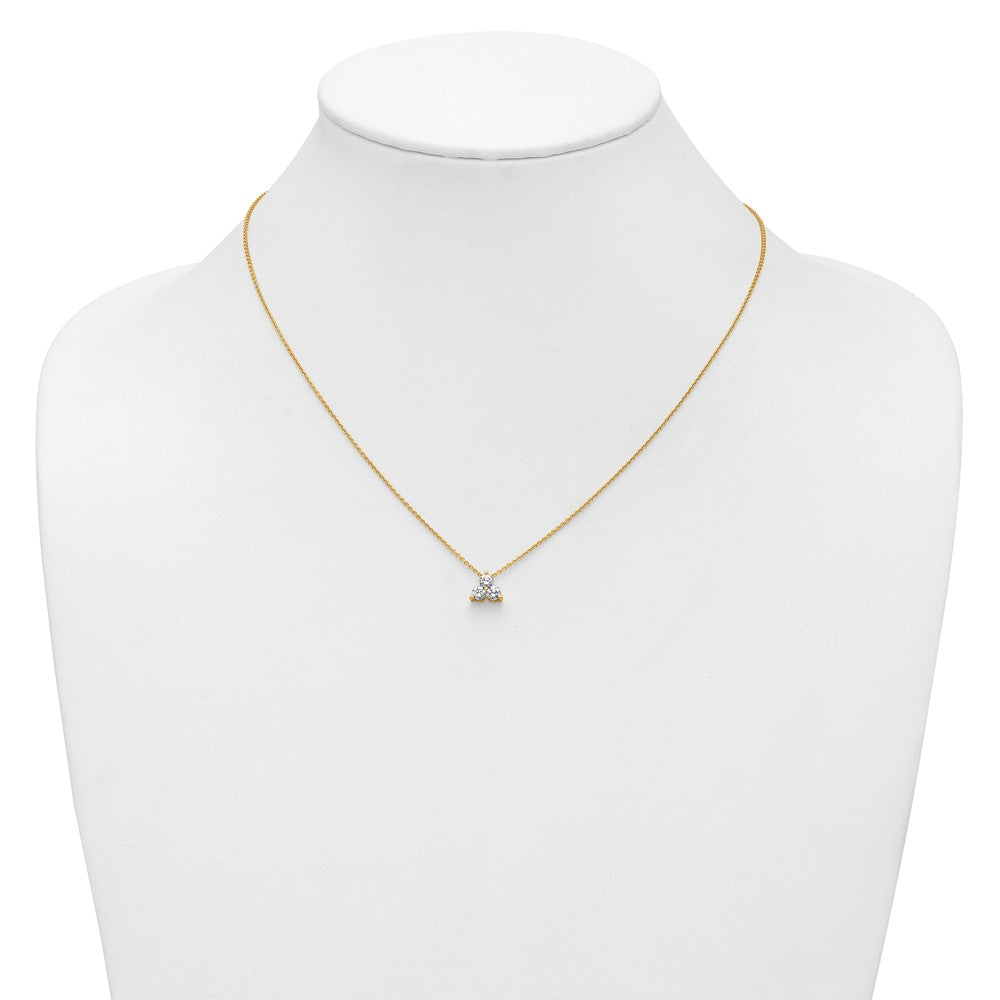 True Origin Lab Grown Diamond VS+ F+ 18 in Complete Cluster Necklace