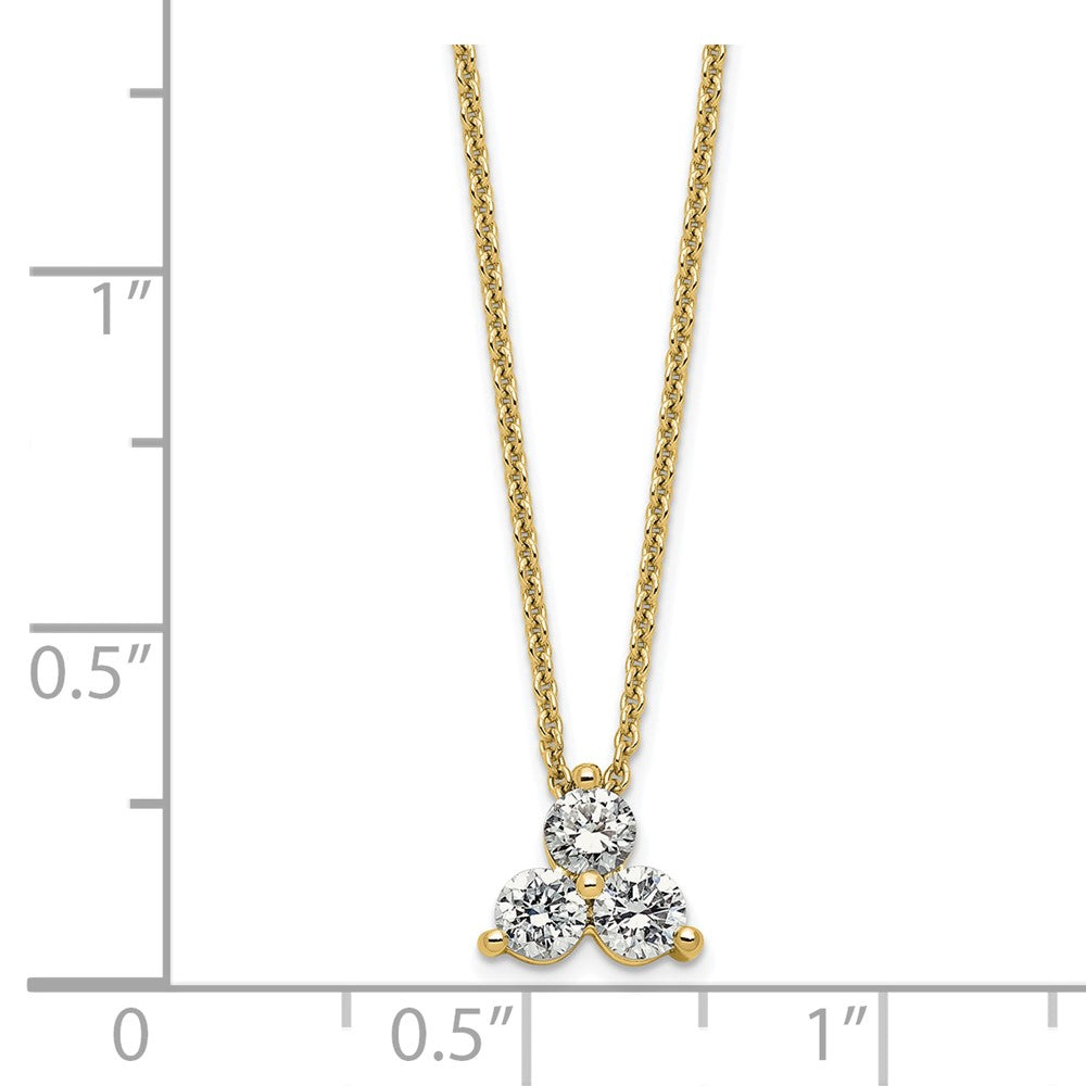 True Origin Lab Grown Diamond VS+ F+ 18 in Complete Cluster Necklace