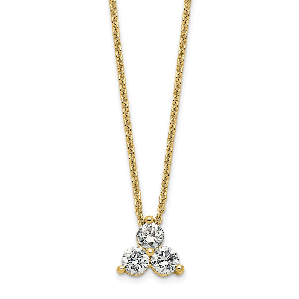 True Origin Lab Grown Diamond VS+ F+ 18 in Complete Cluster Necklace