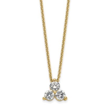 True Origin Lab Grown Diamond VS+ F+ 18 in Complete Cluster Necklace
