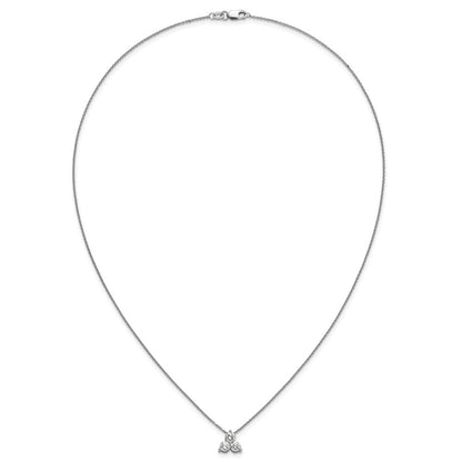 True Origin Lab Grown Diamond VS+ F+ 18 in Complete Cluster Necklace