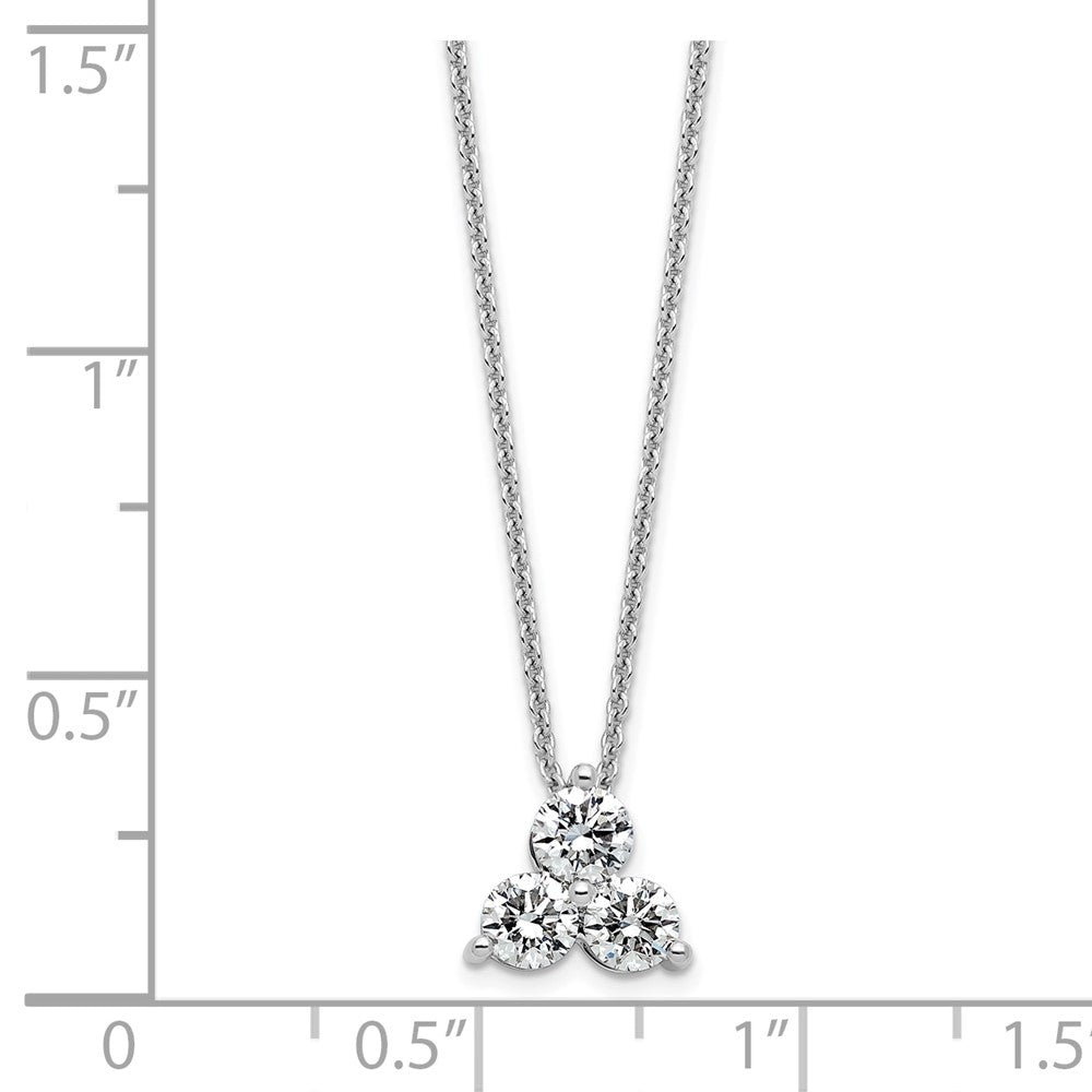 True Origin Lab Grown Diamond VS+ F+ 18 in Complete Cluster Necklace
