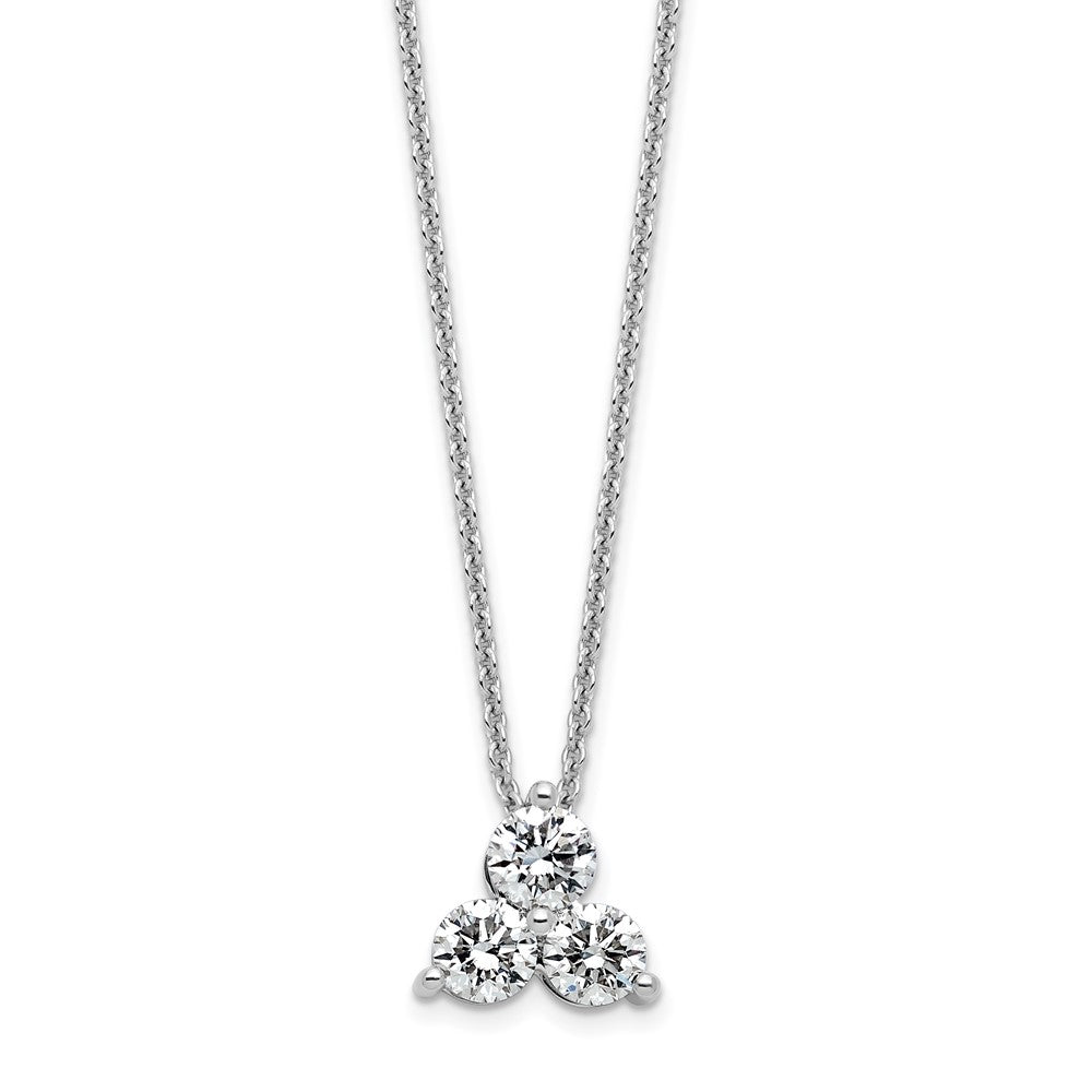 True Origin Lab Grown Diamond VS+ F+ 18 in Complete Cluster Necklace