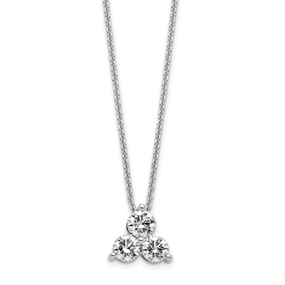 True Origin Lab Grown Diamond VS+ F+ 18 in Complete Cluster Necklace