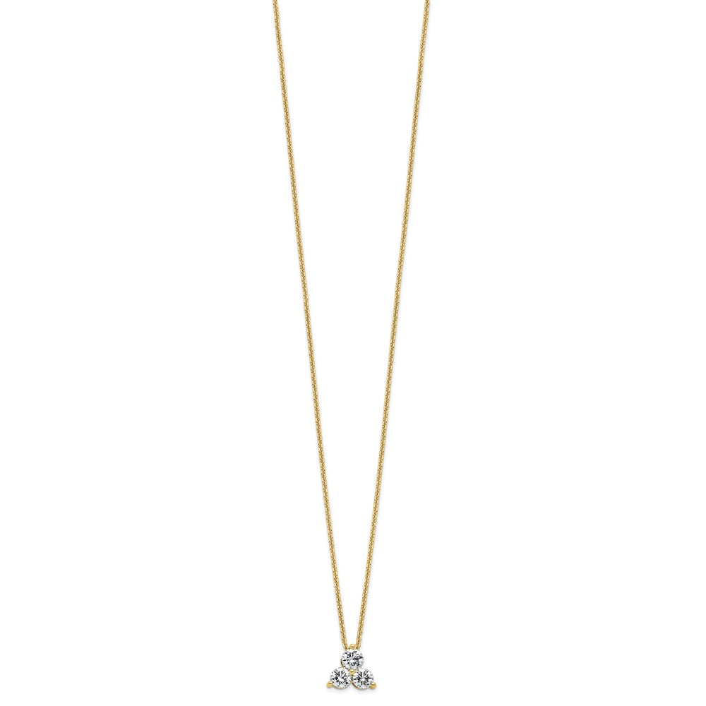 True Origin Lab Grown Diamond VS+ F+ 18 in Complete Cluster Necklace