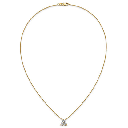 True Origin Lab Grown Diamond VS+ F+ 18 in Complete Cluster Necklace