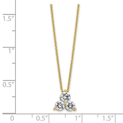 True Origin Lab Grown Diamond VS+ F+ 18 in Complete Cluster Necklace