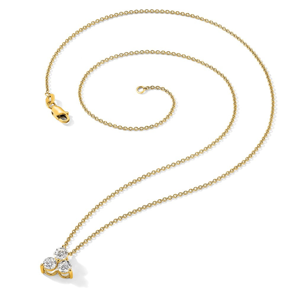 True Origin Lab Grown Diamond VS+ F+ 18 in Complete Cluster Necklace