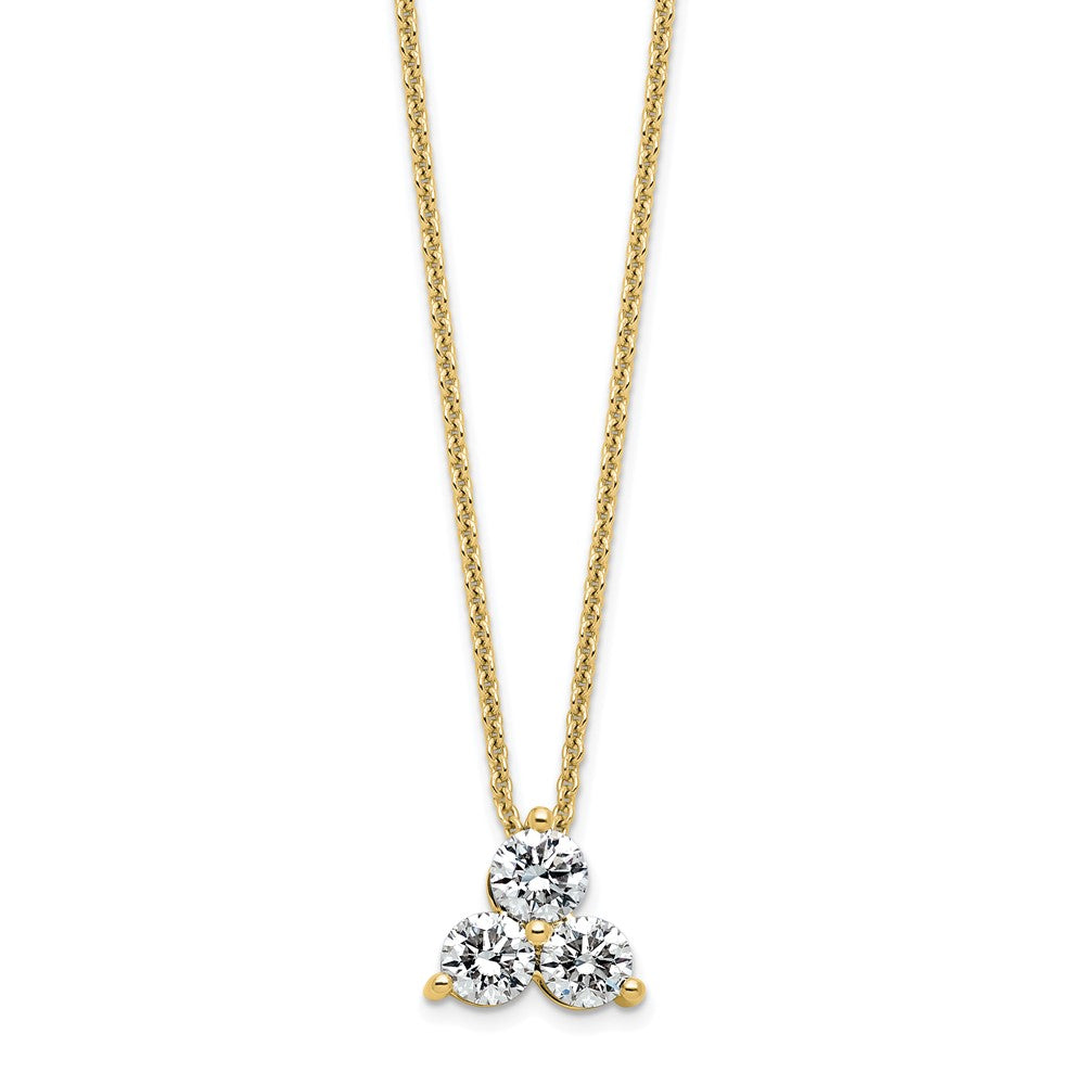 True Origin Lab Grown Diamond VS+ F+ 18 in Complete Cluster Necklace