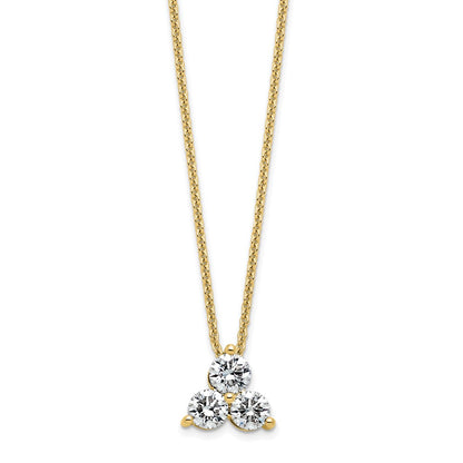 True Origin Lab Grown Diamond VS+ F+ 18 in Complete Cluster Necklace