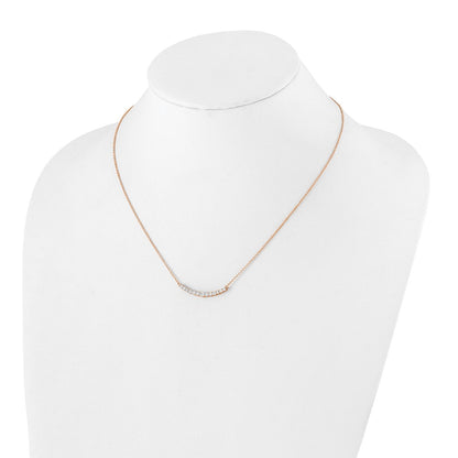 True Origin Lab Grown Diamond VS+ F+ 18 in Complete Fashion Bar Necklace