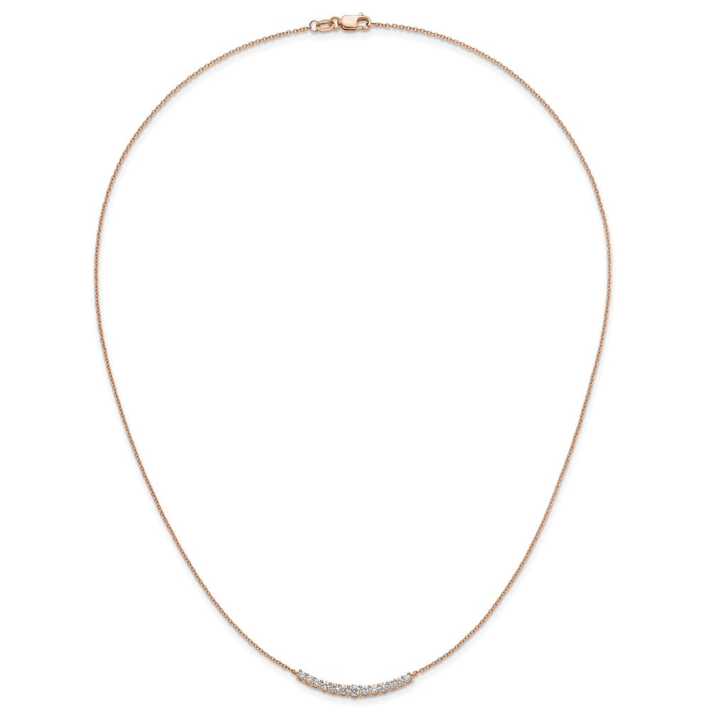True Origin Lab Grown Diamond VS+ F+ 18 in Complete Fashion Bar Necklace