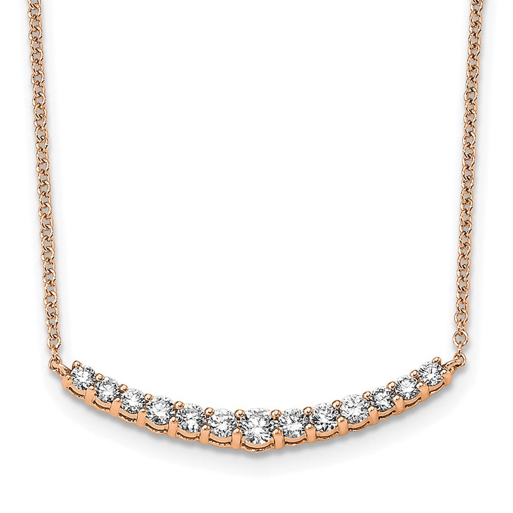 True Origin Lab Grown Diamond VS+ F+ 18 in Complete Fashion Bar Necklace