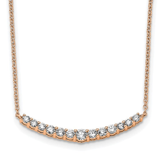 True Origin Lab Grown Diamond VS+ F+ 18 in Complete Fashion Bar Necklace
