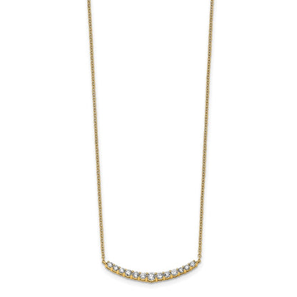True Origin Lab Grown Diamond VS+ F+ 18 in Complete Fashion Bar Necklace
