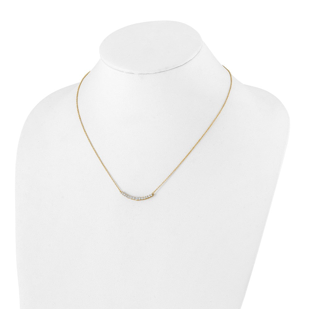 True Origin Lab Grown Diamond VS+ F+ 18 in Complete Fashion Bar Necklace