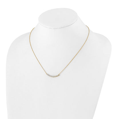 True Origin Lab Grown Diamond VS+ F+ 18 in Complete Fashion Bar Necklace