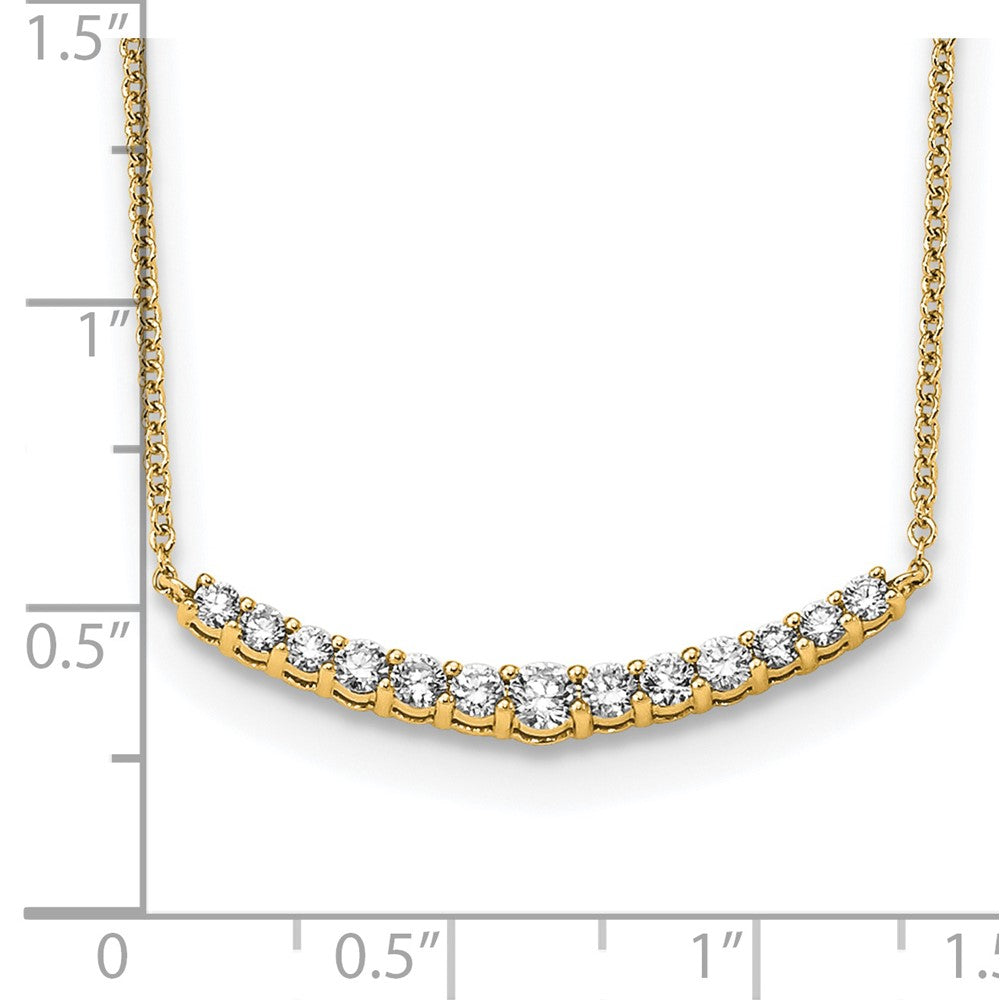 True Origin Lab Grown Diamond VS+ F+ 18 in Complete Fashion Bar Necklace