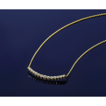 True Origin Lab Grown Diamond VS+ F+ 18 in Complete Fashion Bar Necklace