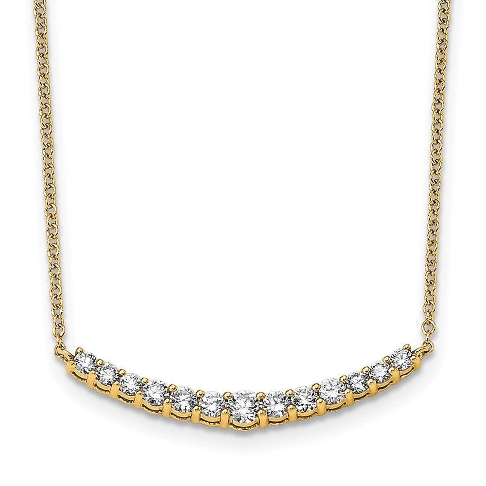 True Origin Lab Grown Diamond VS+ F+ 18 in Complete Fashion Bar Necklace