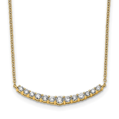 True Origin Lab Grown Diamond VS+ F+ 18 in Complete Fashion Bar Necklace