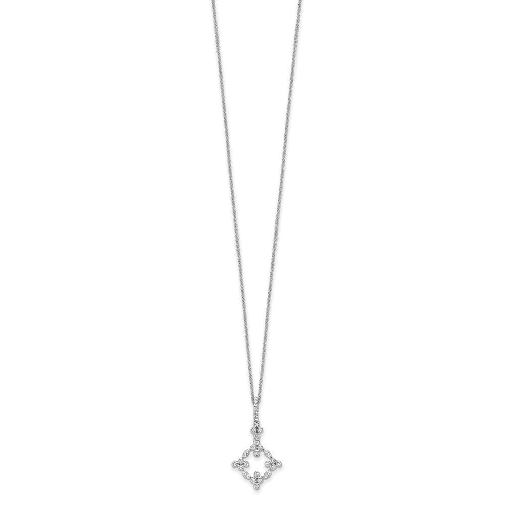 True Origin Lab Grown Diamond VS+ F+ Complete 18 in Bloom Floral Necklace