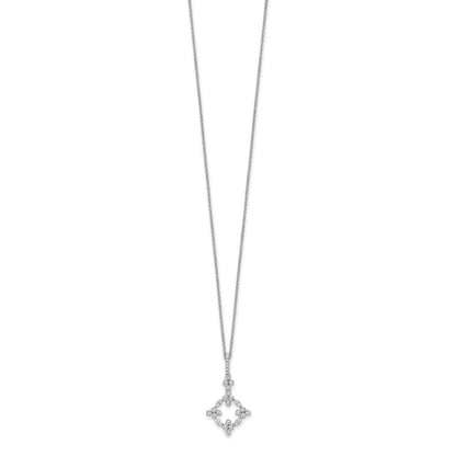 True Origin Lab Grown Diamond VS+ F+ Complete 18 in Bloom Floral Necklace