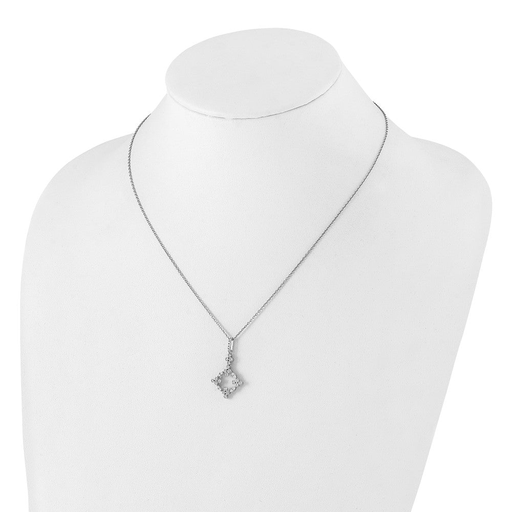 True Origin Lab Grown Diamond VS+ F+ Complete 18 in Bloom Floral Necklace