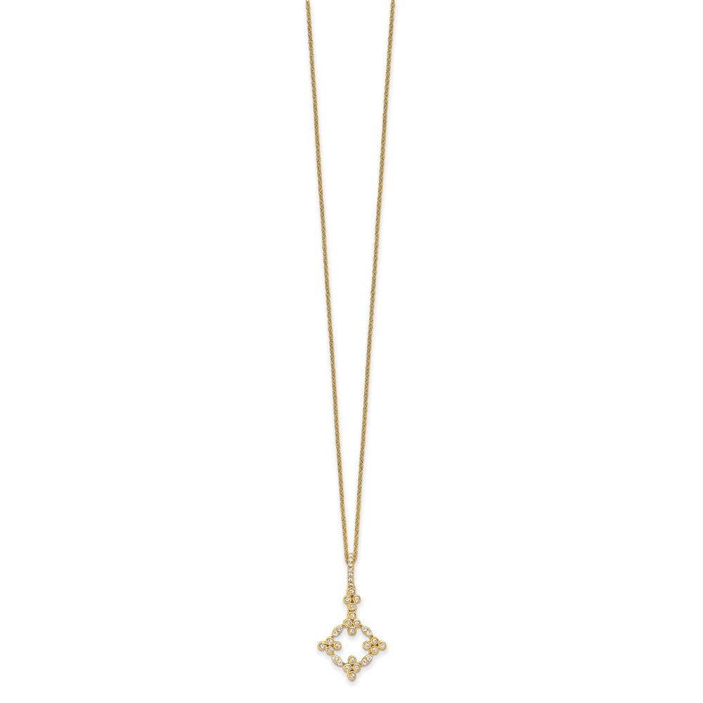 True Origin Lab Grown Diamond VS+ F+ Complete 18 in Bloom Floral Necklace