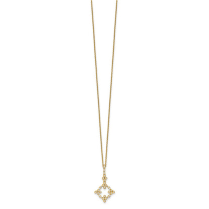 True Origin Lab Grown Diamond VS+ F+ Complete 18 in Bloom Floral Necklace