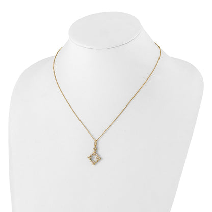 True Origin Lab Grown Diamond VS+ F+ Complete 18 in Bloom Floral Necklace