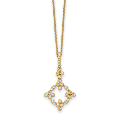 True Origin Lab Grown Diamond VS+ F+ Complete 18 in Bloom Floral Necklace