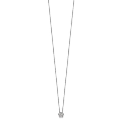 True Origin Lab Grown Diamond VS+ F+ Complete 18 in Floral Necklace