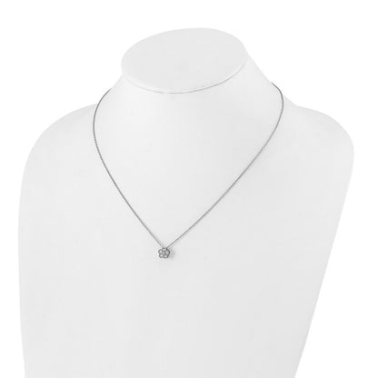 True Origin Lab Grown Diamond VS+ F+ Complete 18 in Floral Necklace