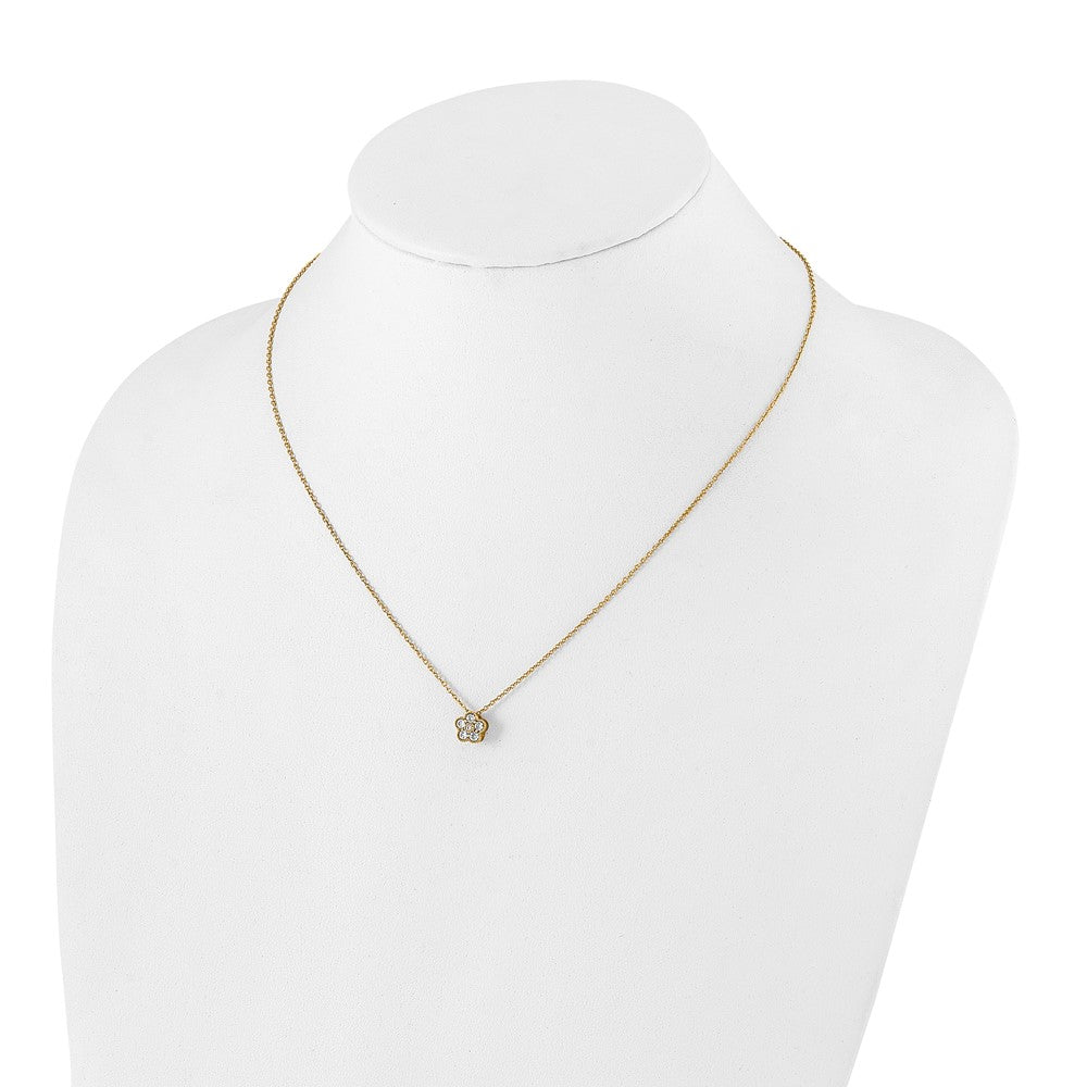 True Origin Lab Grown Diamond VS+ F+ Complete 18 in Floral Necklace