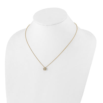 True Origin Lab Grown Diamond VS+ F+ Complete 18 in Floral Necklace