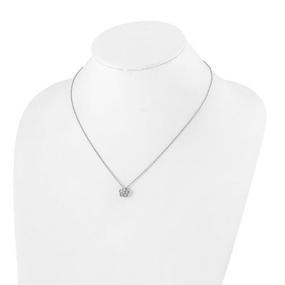 True Origin Lab Grown Diamond VS+ F+ Complete 18 in Floral Necklace