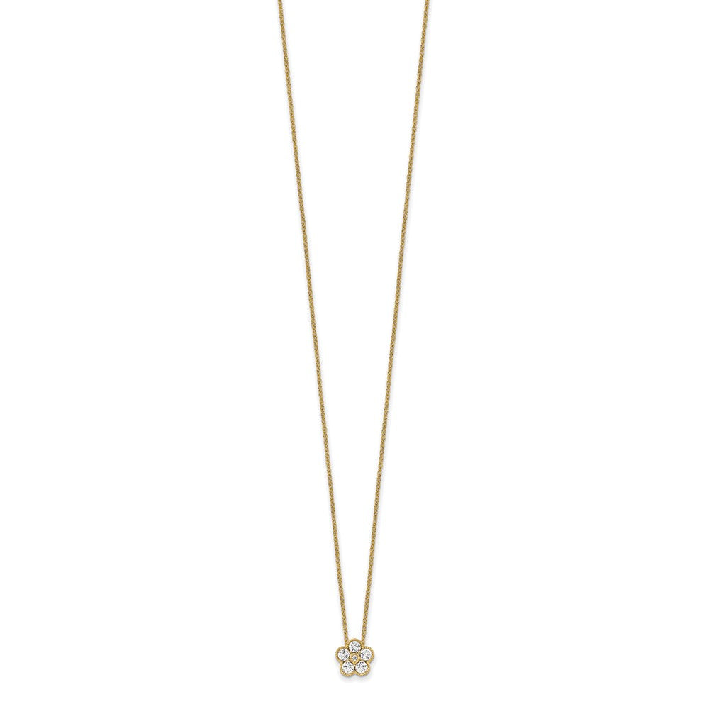 True Origin Lab Grown Diamond VS+ F+ Complete 18 in Floral Necklace