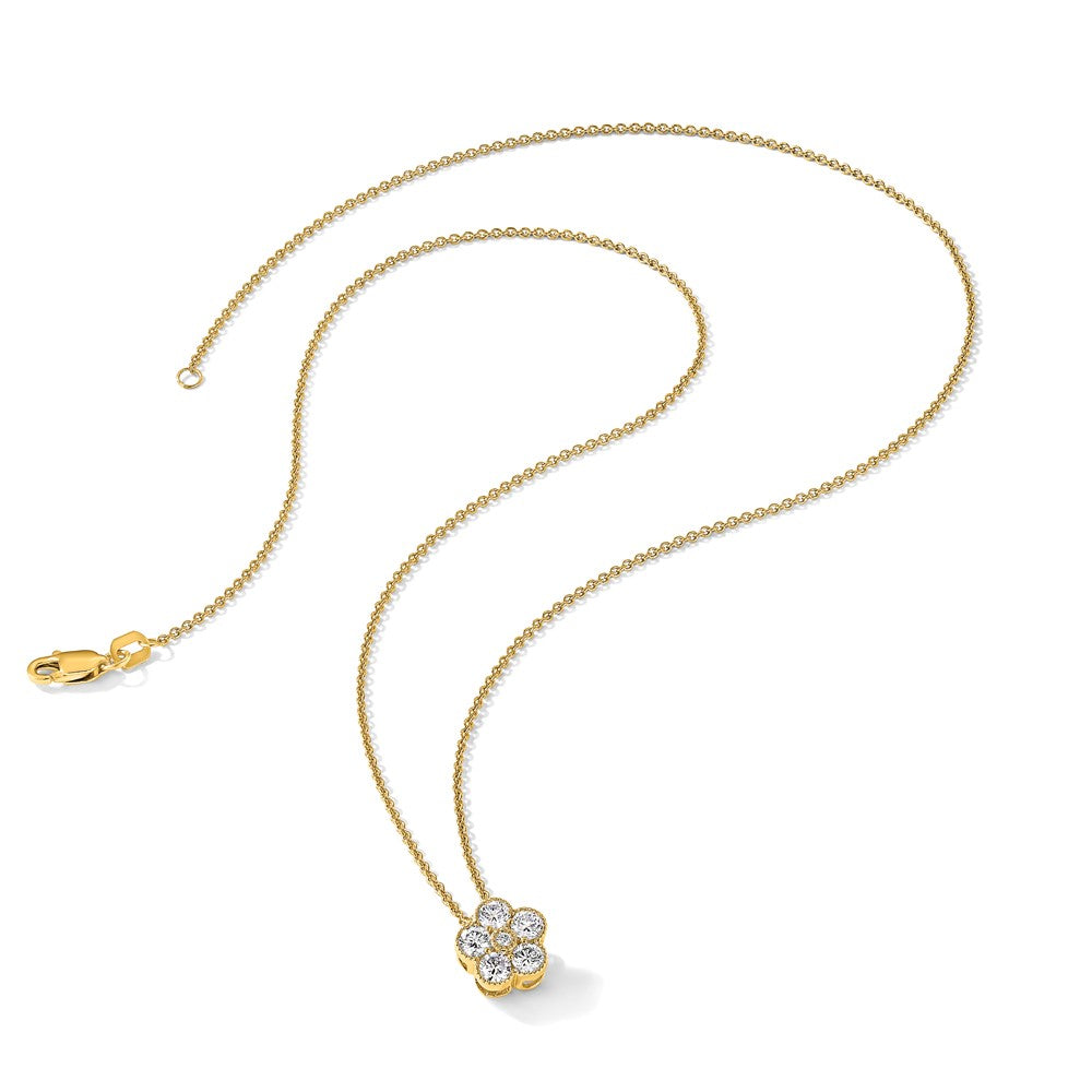 True Origin Lab Grown Diamond VS+ F+ Complete 18 in Floral Necklace