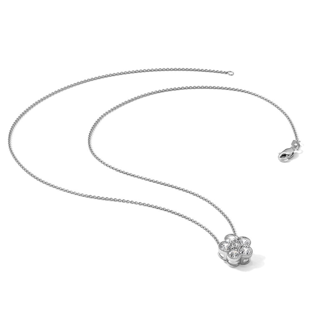 True Origin Lab Grown Diamond VS+ F+ Complete 18 in Floral Necklace