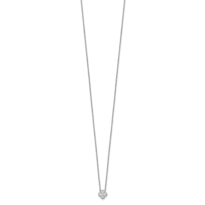 True Origin Lab Grown Diamond VS+ F+ Complete 18 in Bloom Floral Necklace