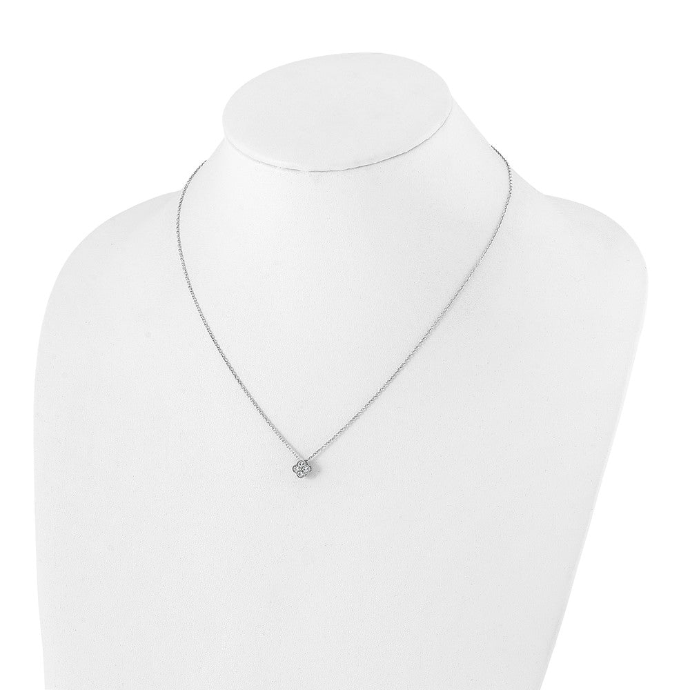 True Origin Lab Grown Diamond VS+ F+ Complete 18 in Bloom Floral Necklace