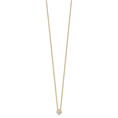 True Origin Lab Grown Diamond VS+ F+ Complete 18 in Bloom Floral Necklace