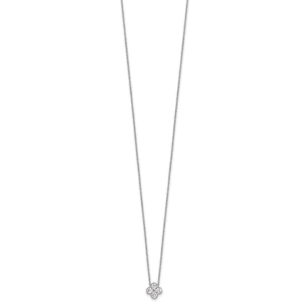 True Origin Lab Grown Diamond VS+ F+ Complete 18 in Bloom Floral Necklace