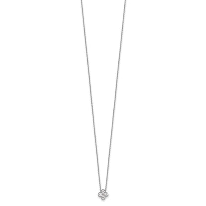 True Origin Lab Grown Diamond VS+ F+ Complete 18 in Bloom Floral Necklace